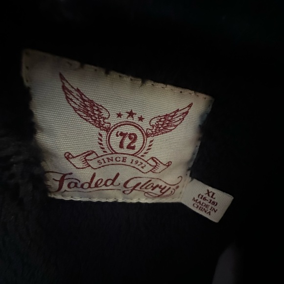 Faded Glory Black & Gray Camo Fleece Hoodie, Size XL, Warm & fuzzy - Picture 5 of 7